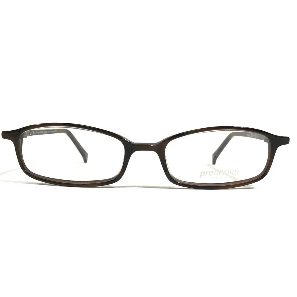 Prodesign 1602 C. 5532 Eyeglasses Frames Brown Horn Rectangular 51-17-140